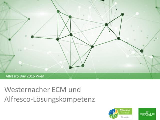 Alfresco Day Vienna 2016: Partner Lightning Talk: Westernacher