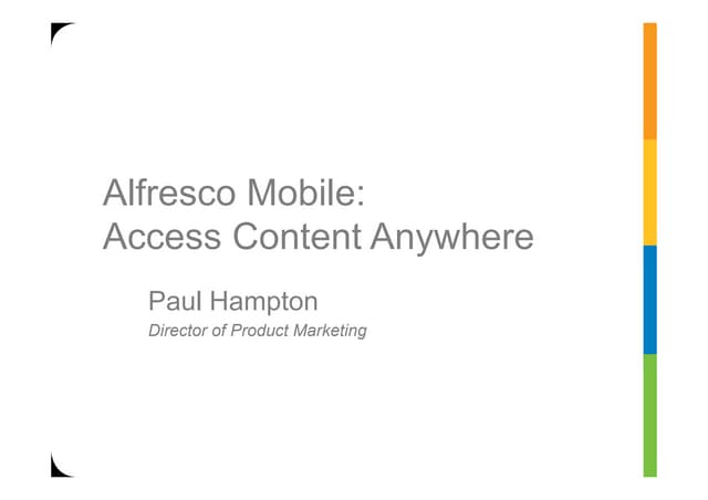 Alfresco mobile