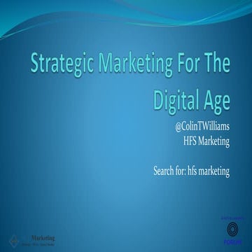 Strategic Marketing For Financial Advisers - Digital Age