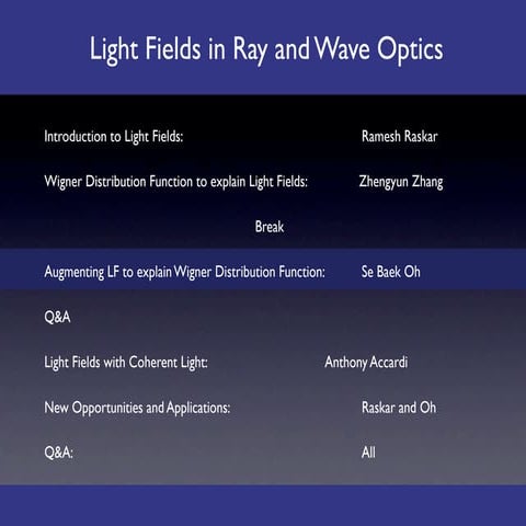 Augmenting Light Field