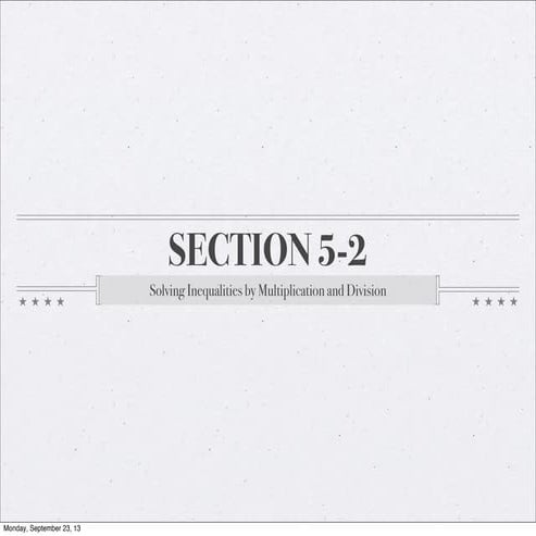 Algebra 1B Section 5-2