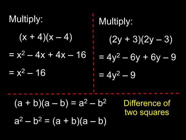 Alg1 lesson 9-5