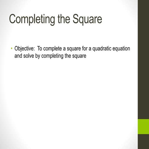 Alg 2 completing the square