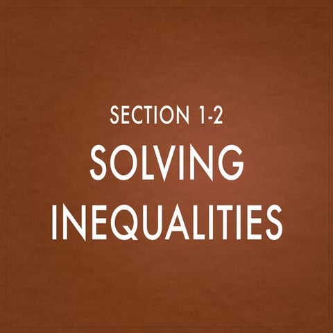 Algebra 2 Section 1-2