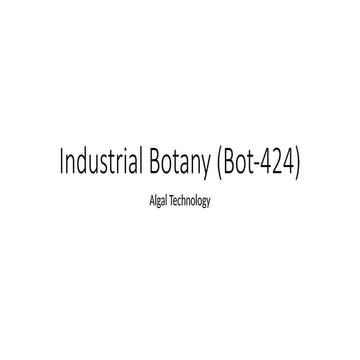 Algal technology.Algal technology...pptx