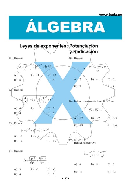 Multiplicaciones de expresiones algebraicas | DOCX | Education