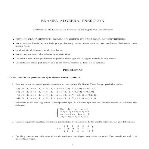 Algebra Enero2007 Primer Parcial