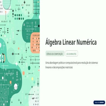 Algebra-Linear-Numerica_aplicda a estatistica | PPTX