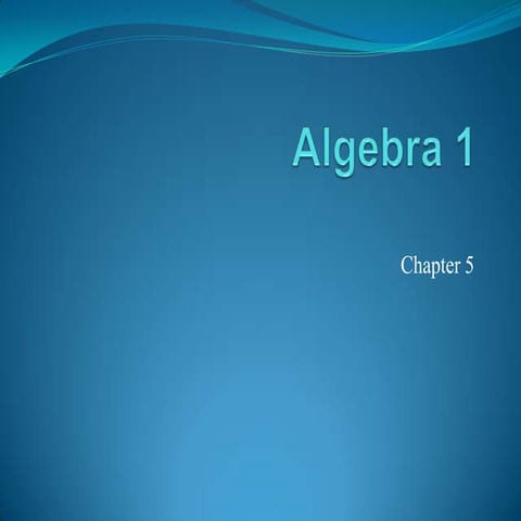 Algebra 1 power pointlr