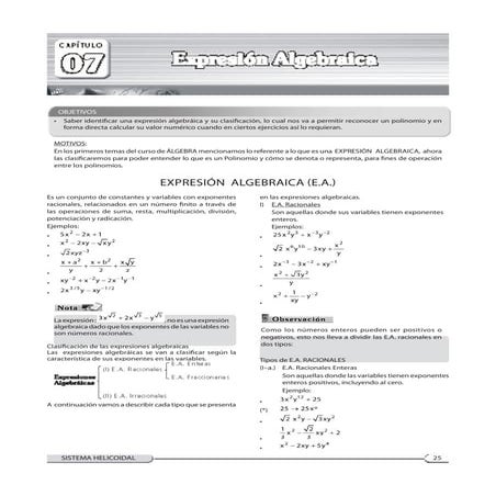 Algebra 3 | PDF