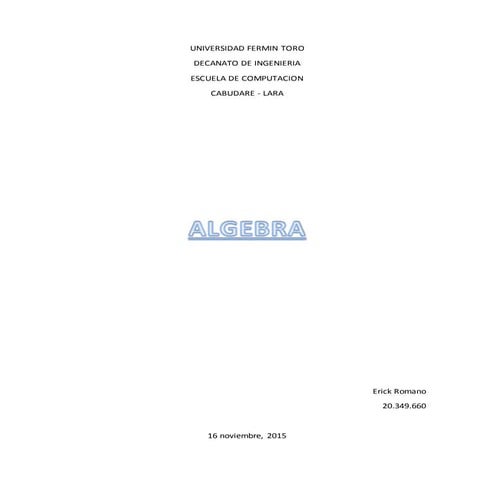 Algebra asignacion 2