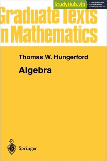 Algebra By Thomas W Hungerford Pdf Algebra By Thomas W Hungerford Pdf