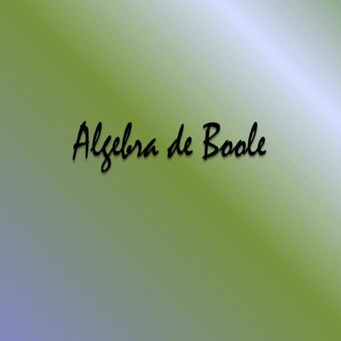 Algebra de boole
