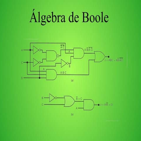 Algebra de boole(IFBA-1 ano de eletronica 