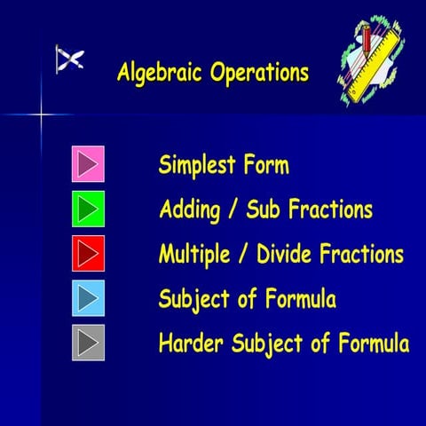 Algebraic fractionns 2