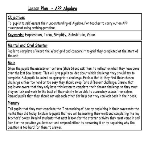 Algebraic manipulation app