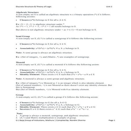 Algebraic Structure | PDF