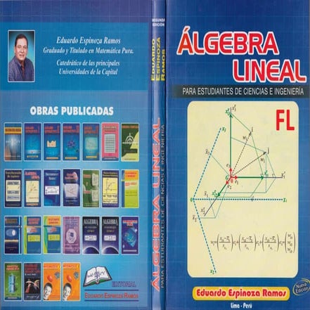Algebra lineal   eduardo espinoza ramos