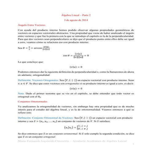 Algebra lineal 2014-08-03
