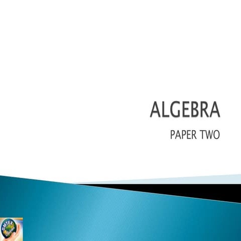 Algebra paper two
