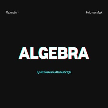 Algebra presentation on topic modulus function and polynomials