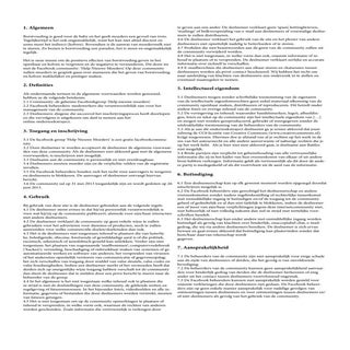 Algemene voorwaarden