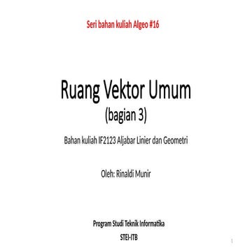 Comprehensive Study of Vector Spaces: Row, Column, and Null Spaces in ...