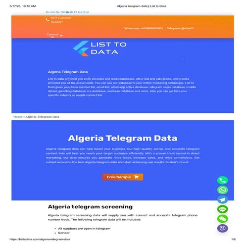 Algeria Telegram Data Algeria Telegram Data.pdf