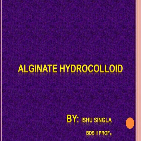 Alginate Dental Material