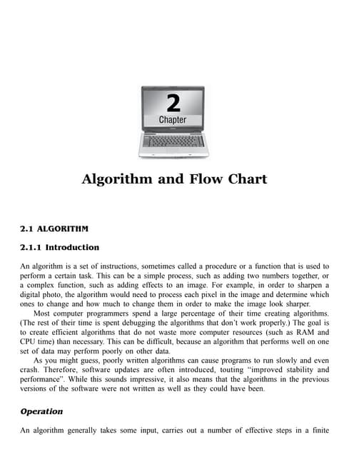 Algo and flowchart