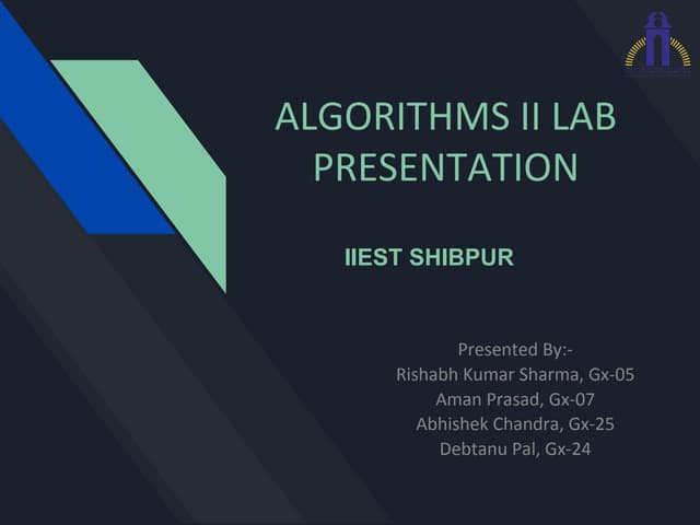 Algorithms Lab PPT | PPT