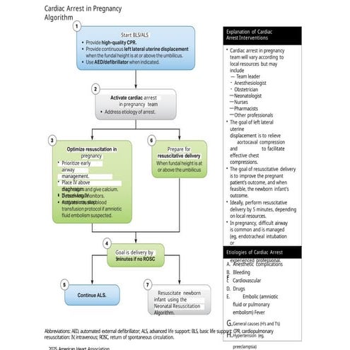 Comprehensive Algorithm for Managing Cardiac Arrest in Pregnancy | PPTX