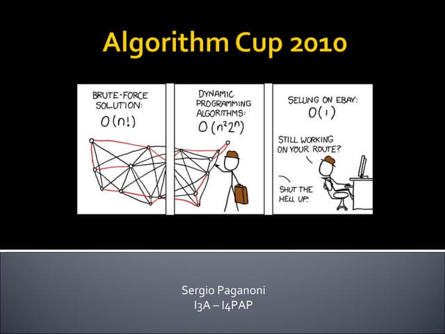 Algorithm cup 2010
