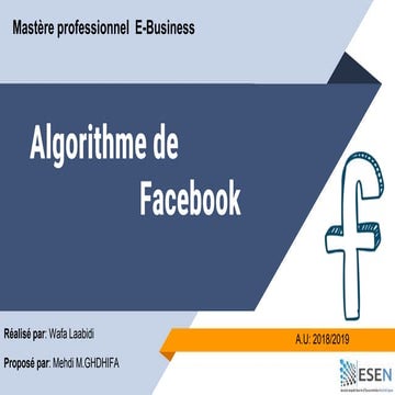 Les algorithmes de facebook | PPTX