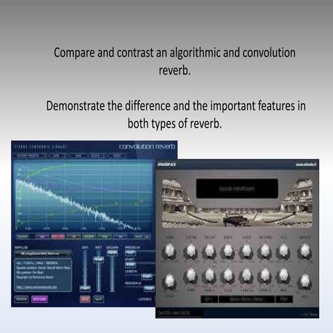 Algorithmic and Convolution Reverb