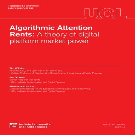 Algorithmic Attention Rents