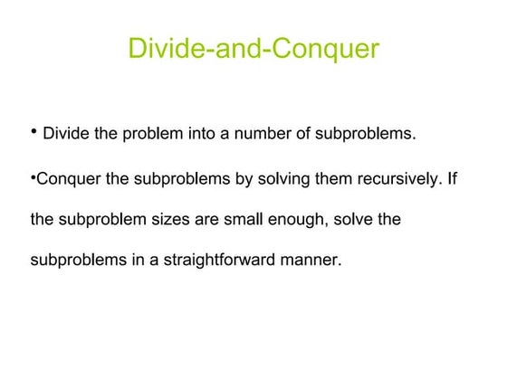 Merge sort algorithm power point presentation | PPTX | Computing ...