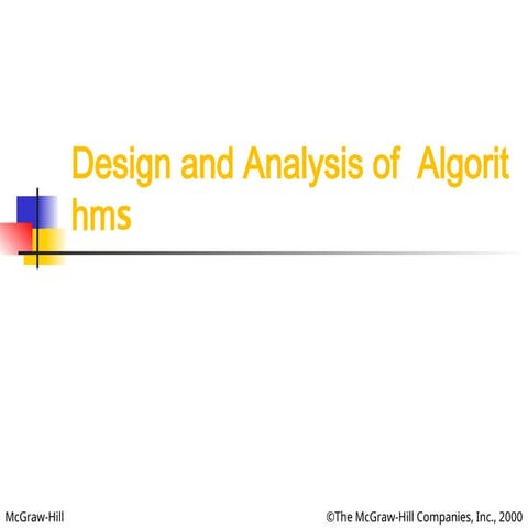 Comprehensive Guide to Algorithm Design and Analysis Techniques | PPT