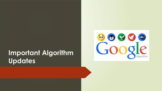Google Algorithm Updates Presentation Pptx