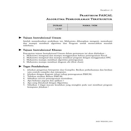 Algoritma pemrograman terstruktur