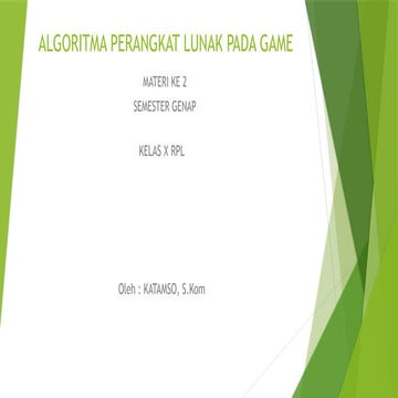 ALGORITMA PERANGKAT LUNAK PADA GAME.pptx