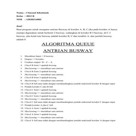 Algoritma queue | PDF