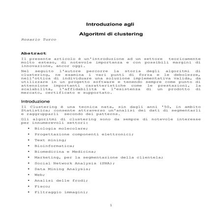 Algoritmi di clustering