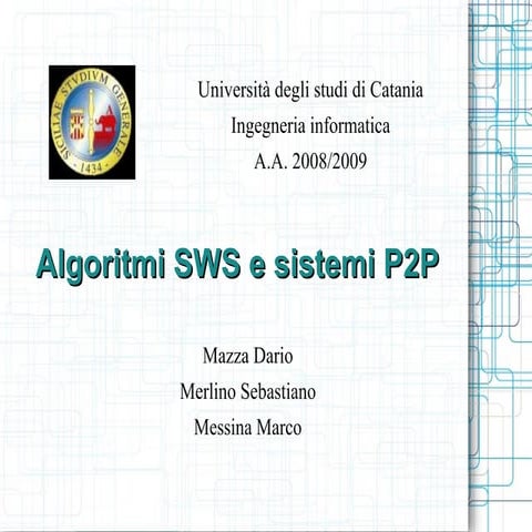 Algoritmi di Semantica e P2P