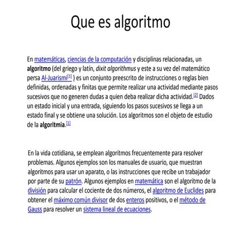 Algoritmo | PPTX
