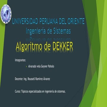 Algoritmo de dekker 