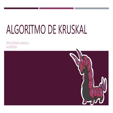 Algoritmo de kruskal