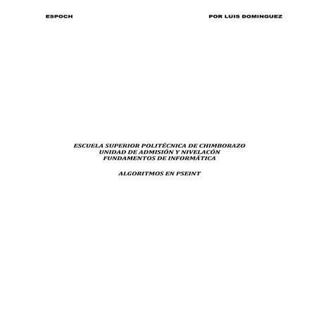 EJERCICIOS DE ALGORITMOS RESUELTOS 