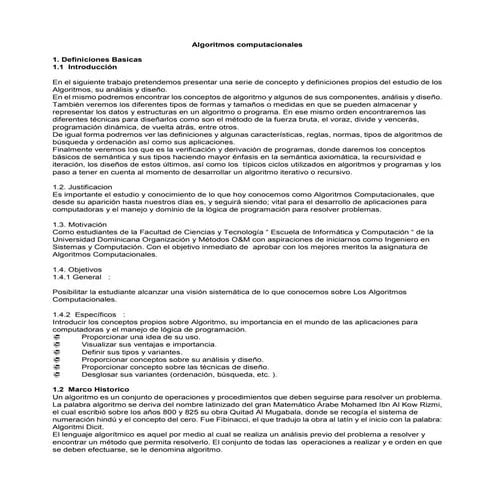 Algoritmos computacionales