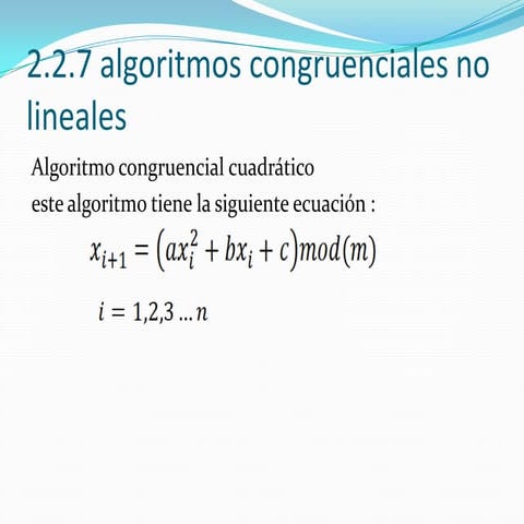 Algoritmos Coungrenciales No Lineales